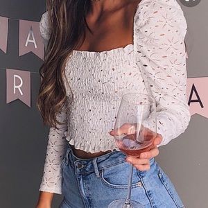 Top shop ruffle top